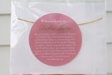 Sorority Gold Nickname Necklace - Delta Zeta