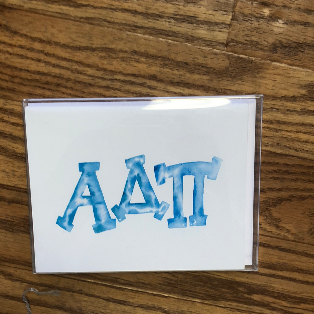 Watercolor note cards-Alpha Delta Pi