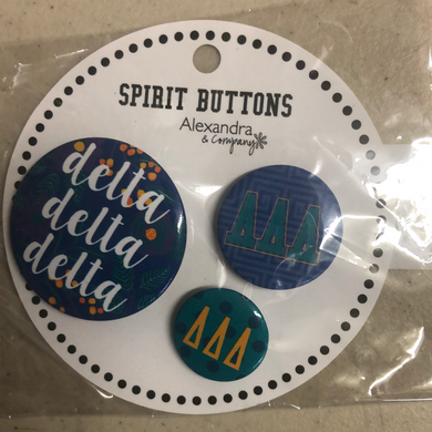 Button Set - Delta Delta Delta
