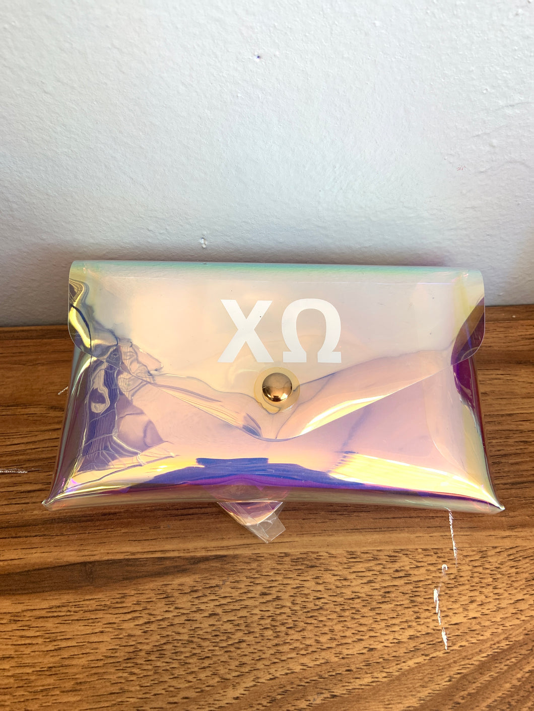 Holographic Belted Fanny Pack-Chi Omega