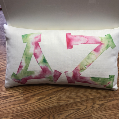 Watercolor Lumbar-Delta Zeta