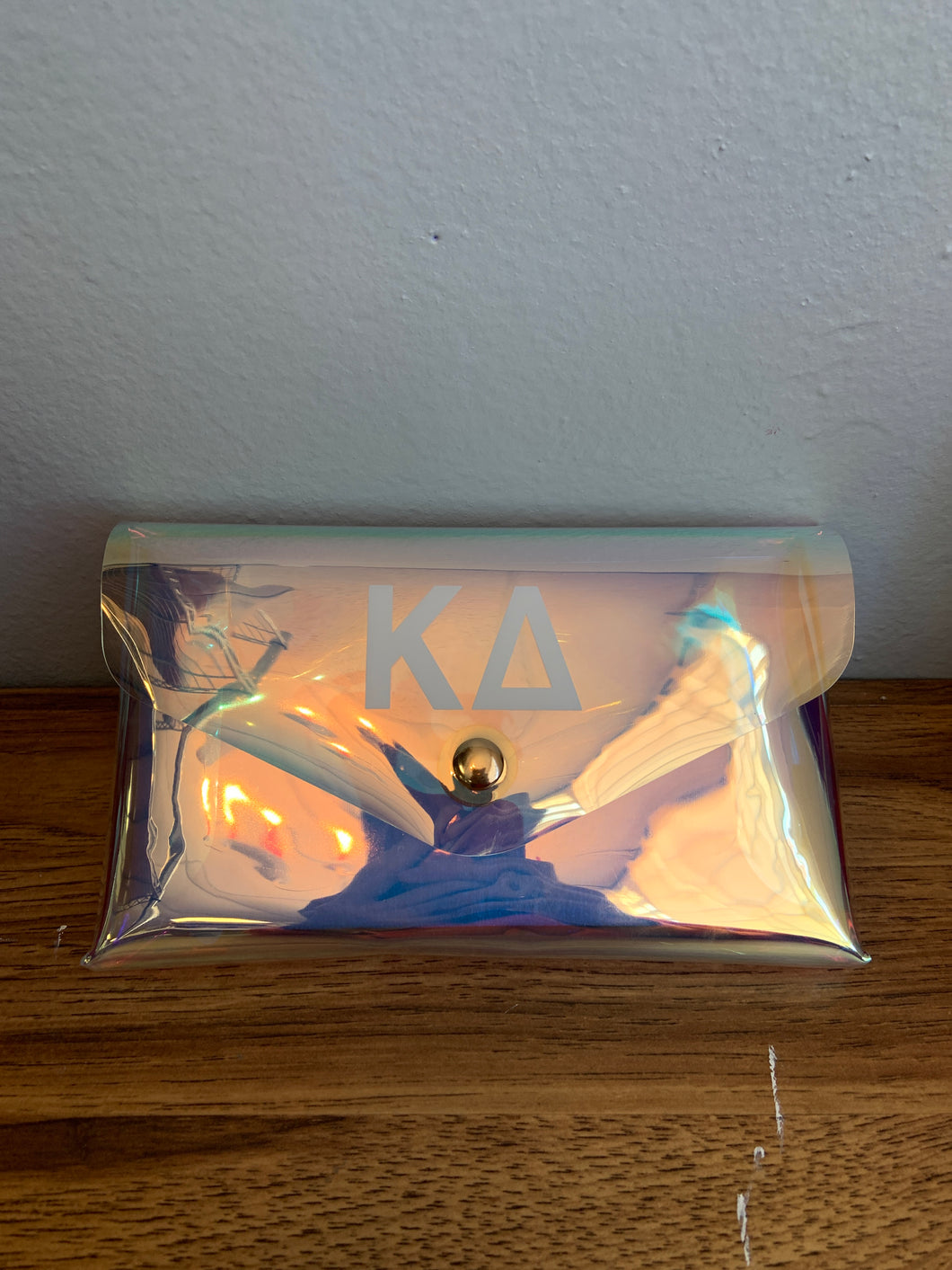 Holographic Belted Fanny Pack-Kappa Delta