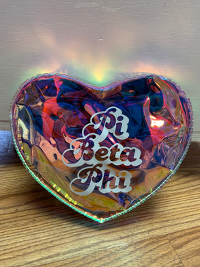 Heart Cosmetic Bag-Pi Beta Phi