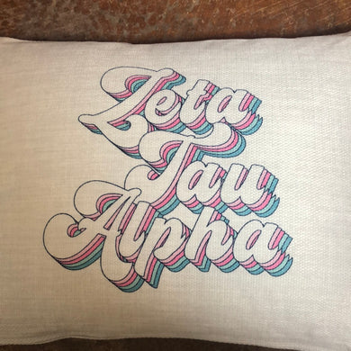 Retro Pillow - Zeta Tau Alpha