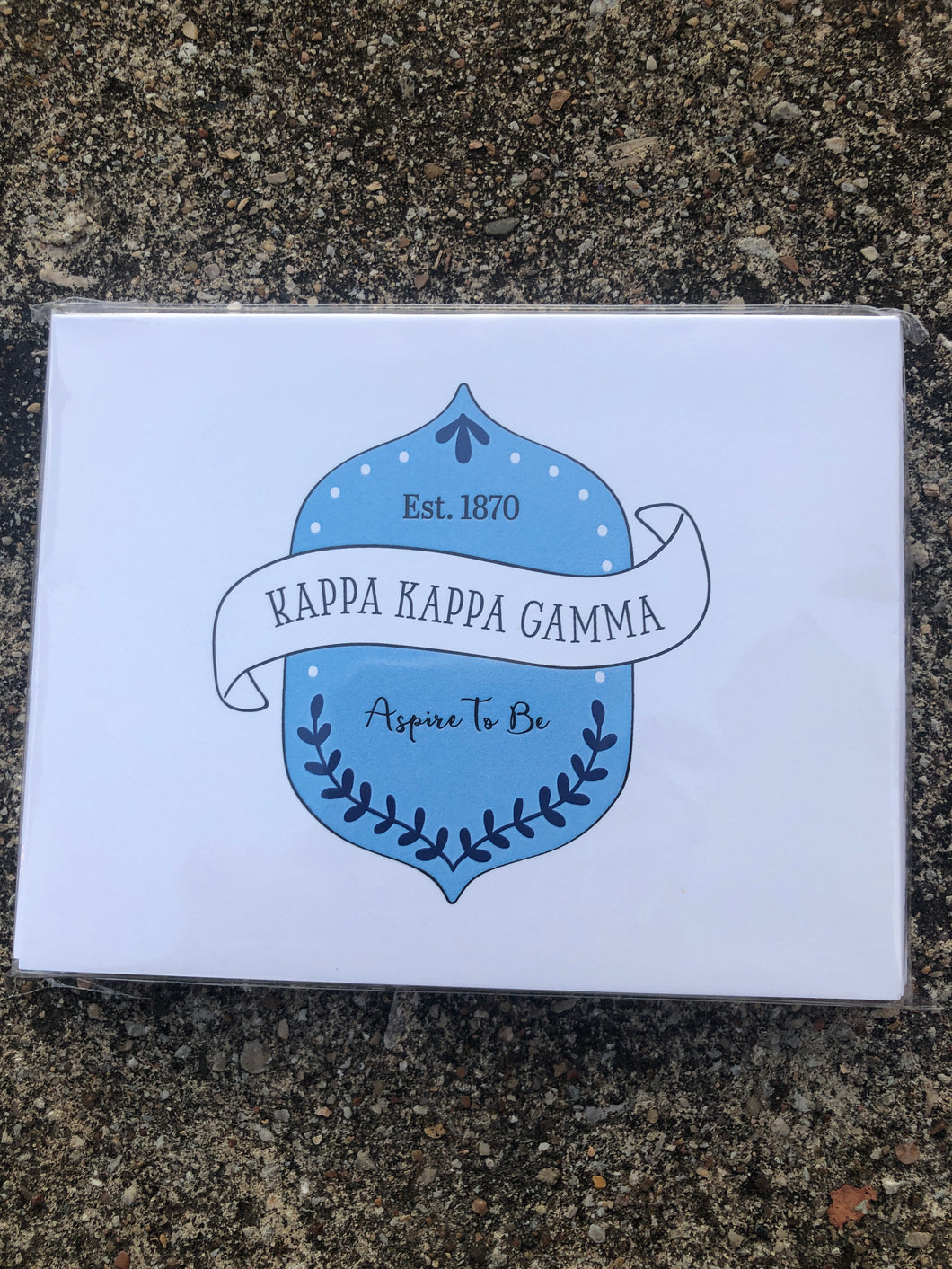 Kappa Kappa Gamma Crest Notecards 10 count