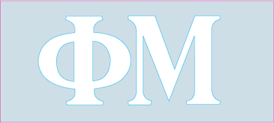 White Decal - Phi Mu