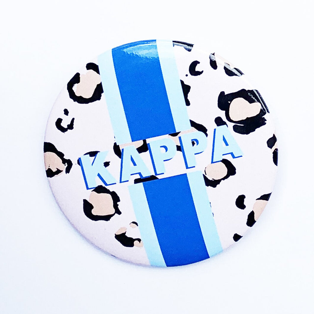 Cheetah Stripe Button - Kappa Kappa Gamma
