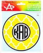 Quatrefoil Monogram Decal - Kappa Alpha Theta