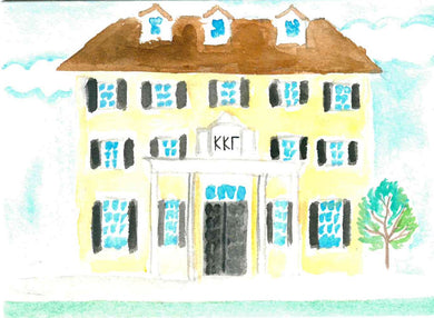 Sorority House Notecards - Kappa Kappa Gamma