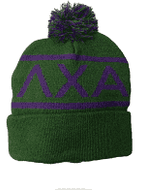 Knit Pom Beanie - Lambda Chi Alpha
