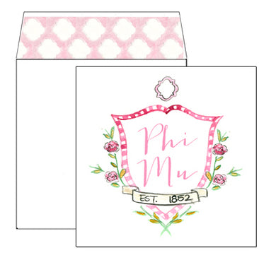Sorority Greeting Card - Phi Mu