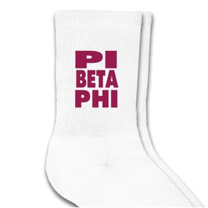 Megan Crew Socks - Pi Beta Phi