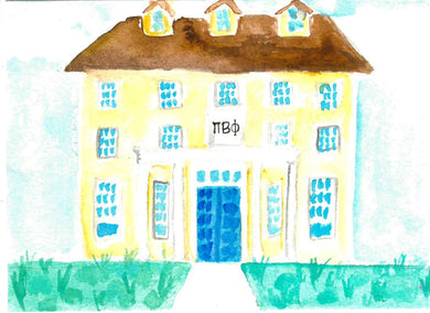 Sorority House Notecards - Pi Beta Phi