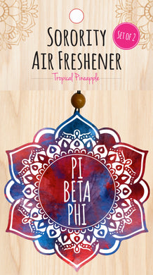 Mandala Air Freshener - Pi Beta Phi