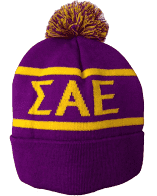 Knit Pom Beanie - Sigma Alpha Epsilon