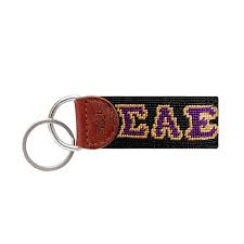 Smathers & Branson Needlepoint Key Fob - Sigma Alpha Epsilon