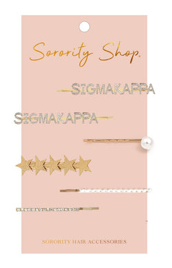Hair Clip Set - Sigma Kappa