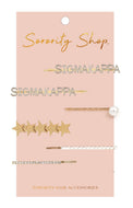Hair Clip Set - Sigma Kappa