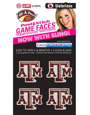 Glitter Tattoo Stickers - Texas A&M