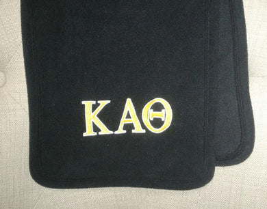 Embroidered Fleece Scarf - Kappa Alpha Theta