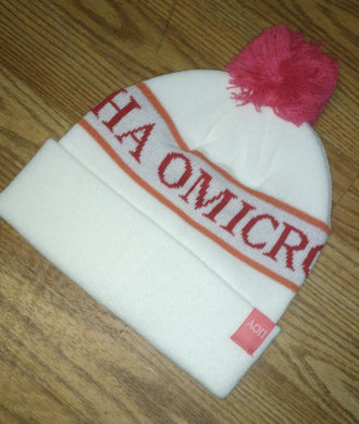 Knit Beanie - Alpha Omicron Pi