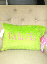 Minky Dot Rectangle Pillow - Delta Zeta