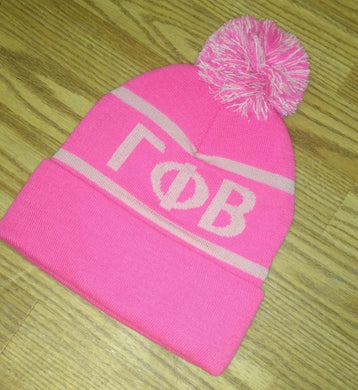 Knit Sor. Colors Beanie - Gamma Phi Beta