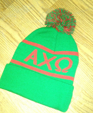 Knit Sor. Colors Beanie - Alpha Chi Omega