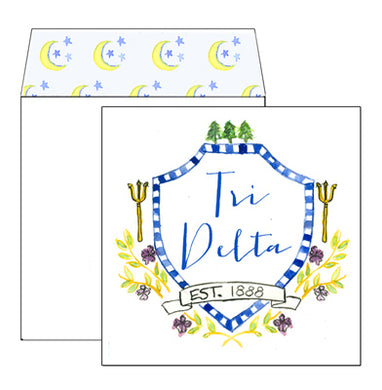 Sorority Greeting Card - Delta Delta Delta
