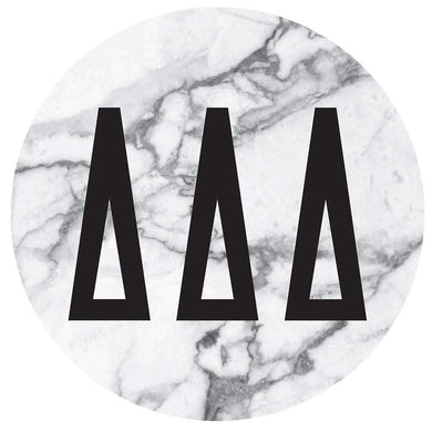 Marble Print Decal - Delta Delta Delta