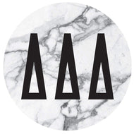 Marble Print Decal - Delta Delta Delta
