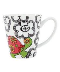 Mascot Floral Mug - Turtle