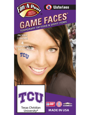 TCU Logo Temporary Tattoos