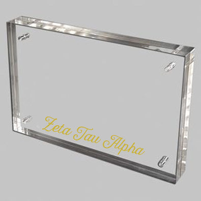 Acrylic Magnetic Frame- Zeta Tau Alpha